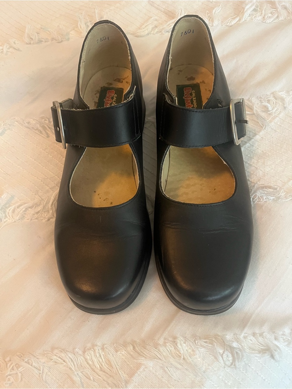 Black Mary Jane Buckle Shoes